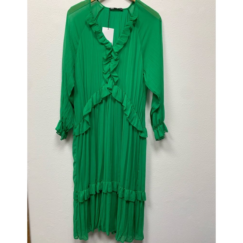 Zara MIDI Dress emerald green